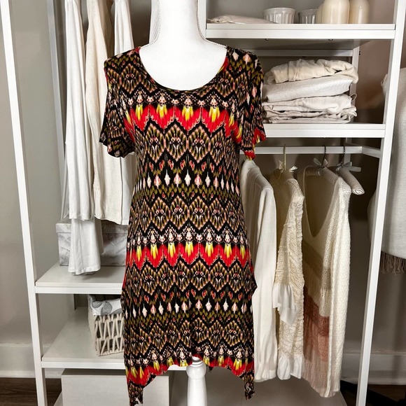 Bobbie Brooks ladies Aztec print T-shirt tunic. sz. Small #0600 - Picture 1 of 7